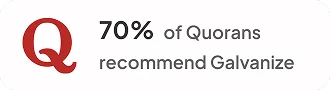 Quora: 70% of Quorans recommend Galvanize