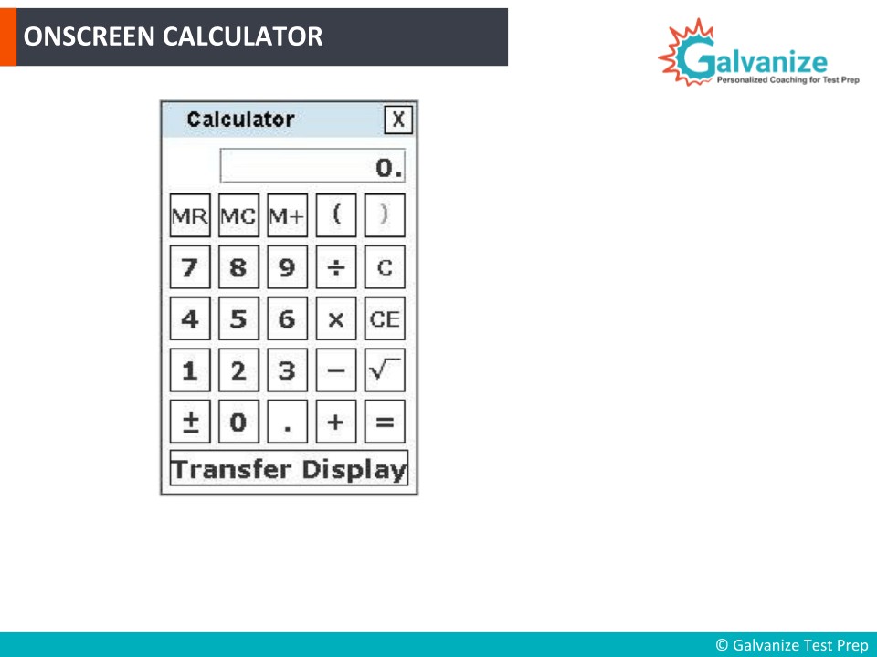 Onscreen Calculator in GRE Exam 