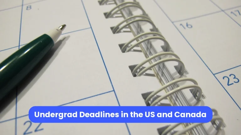 Photo of a desk calendar page with a pen and spiral notebook, with a blue title banner.