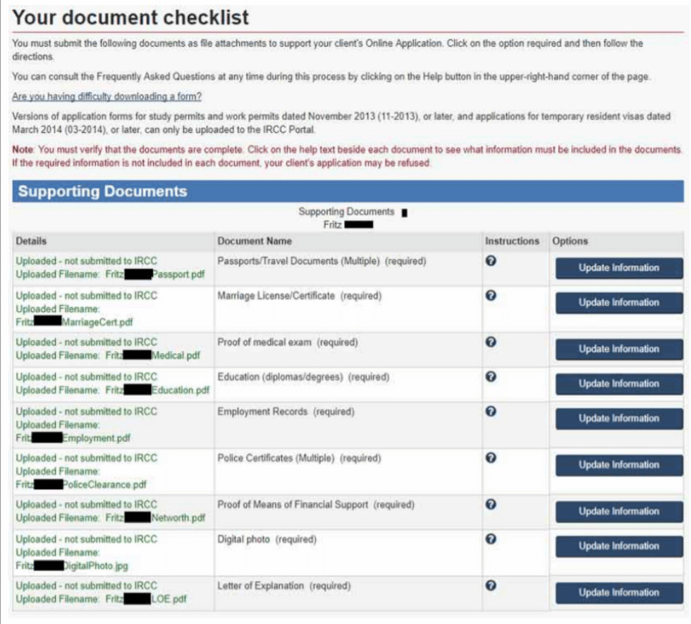 document checklist 1