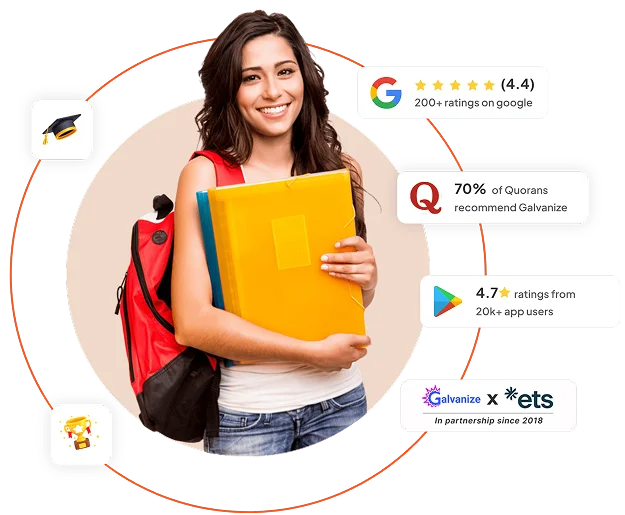 Galvanize student ratings: 4.4 stars from 200+ Google ratings, 70% of Quorans recommend Galvanize, 4.7 stars from 20k+ app users